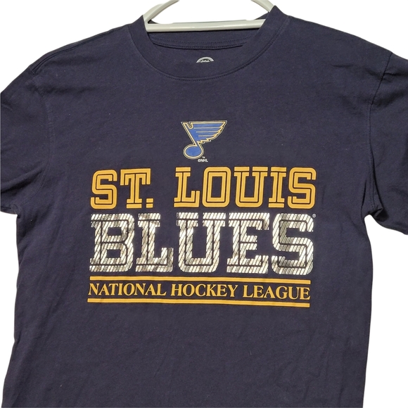 NHL Youth St. Louis Blues Blue Team Logo T-Shir - Picture 2 of 6